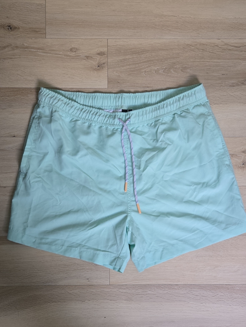 Light Mint Drawstring Swim Shorts